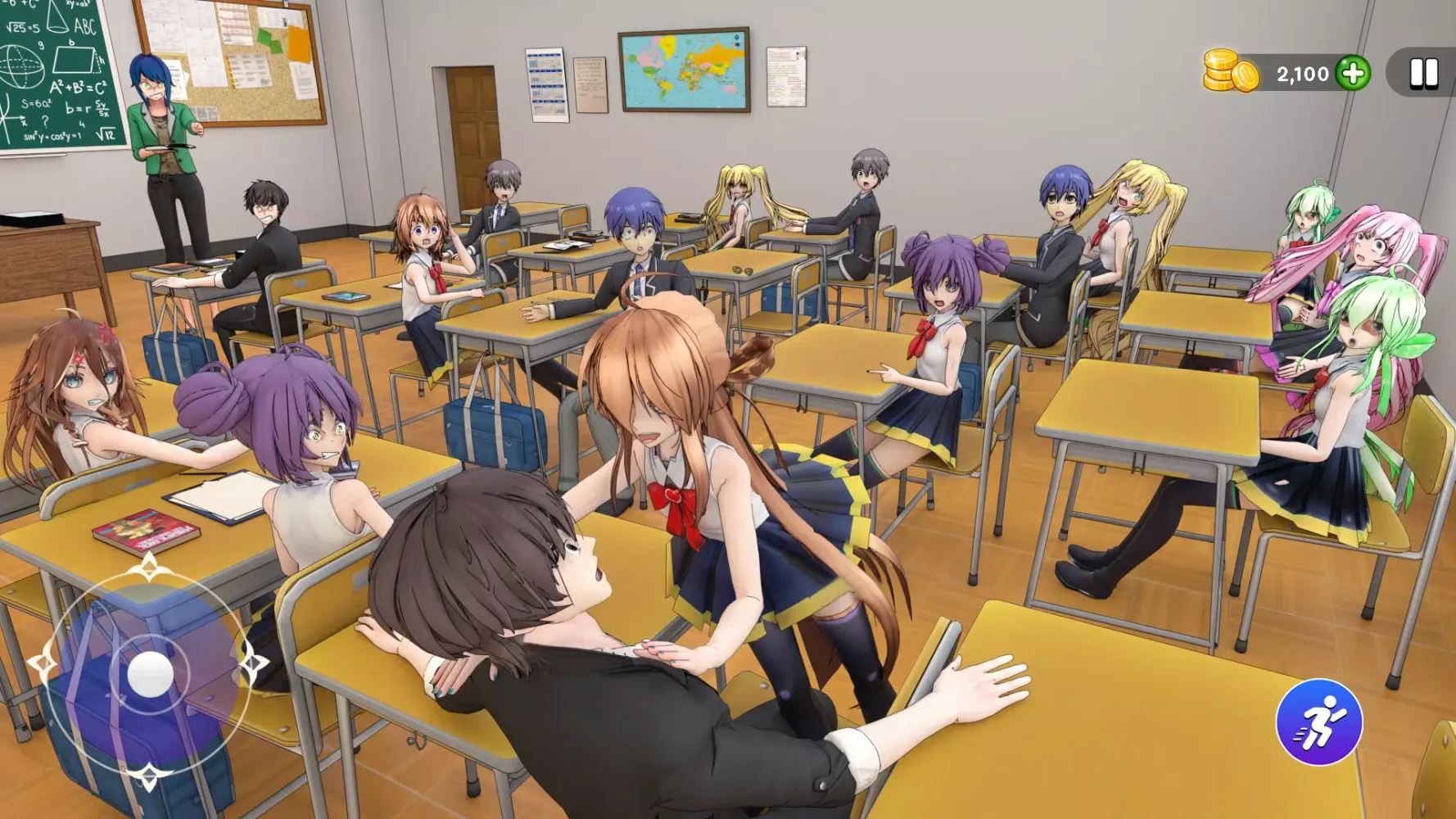 Screenshot di High School Love Sim Life Game