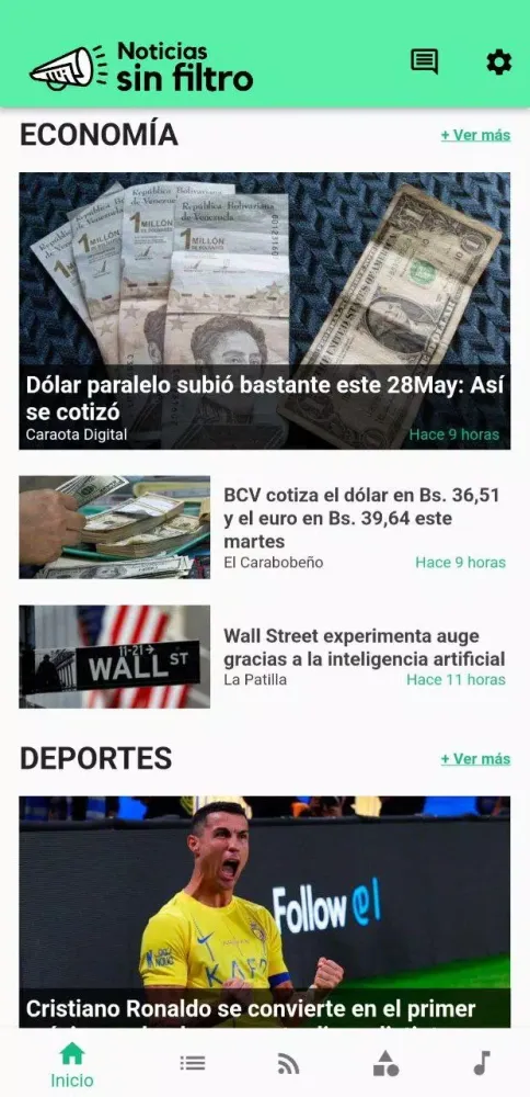 Captures d'écran de Noticias Sin Filtro