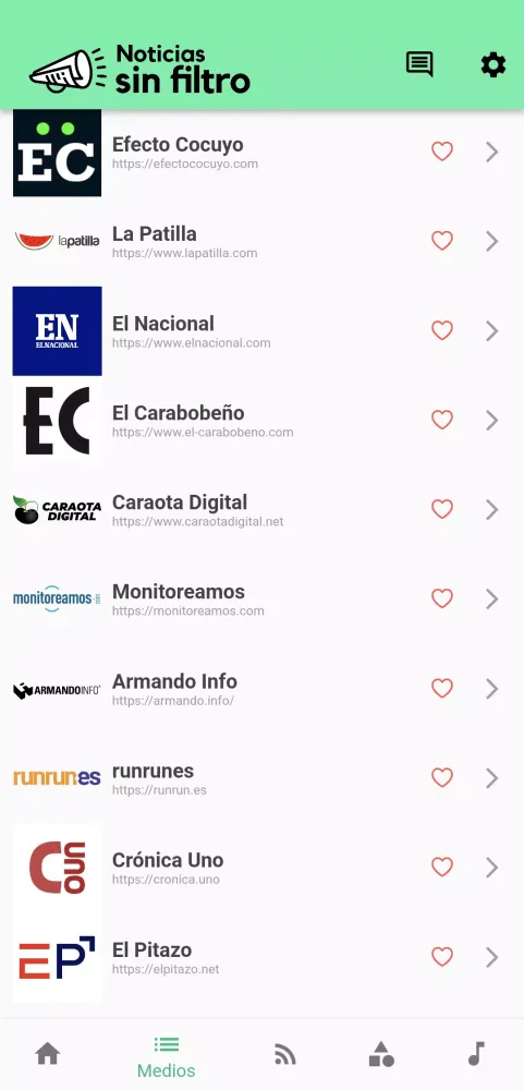 Captures d'écran de Noticias Sin Filtro
