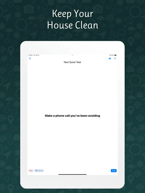 House Cleaning Chores Schedule iPad  Screenshots