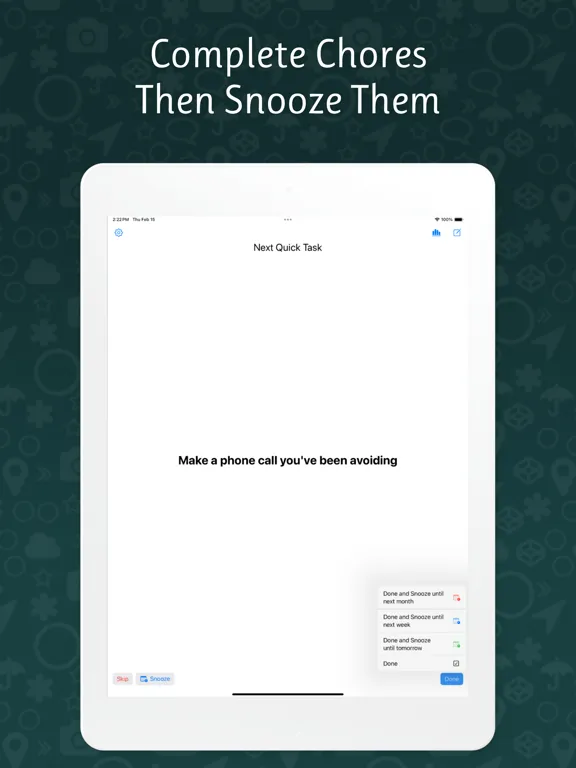 House Cleaning Chores Schedule iPad  Screenshots