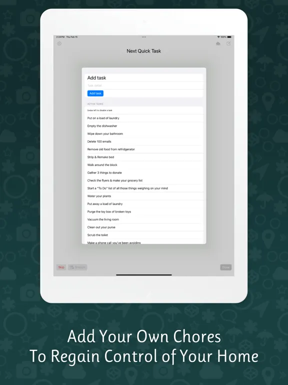 House Cleaning Chores Schedule iPad  Screenshots