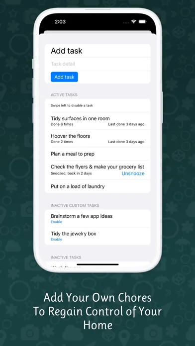 House Cleaning Chores Schedule Screenshots