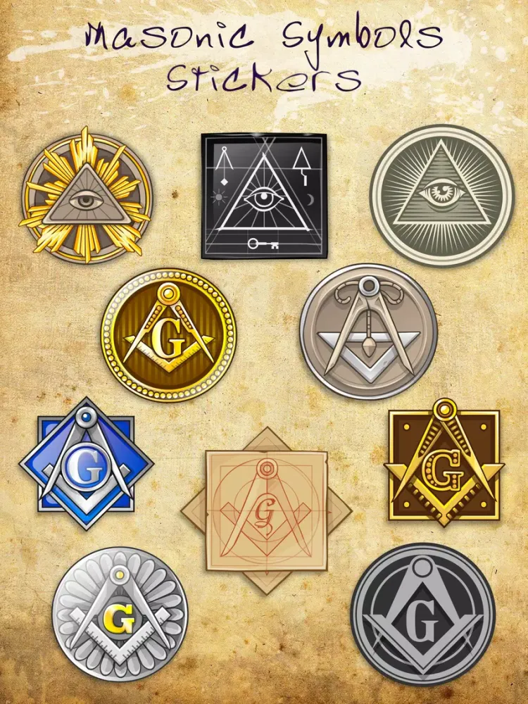 Captures d'écran de Masonic Symbols Stickers iPad 