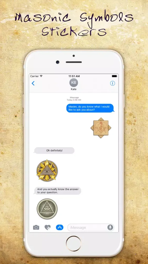 Captures d'écran de Masonic Symbols Stickers