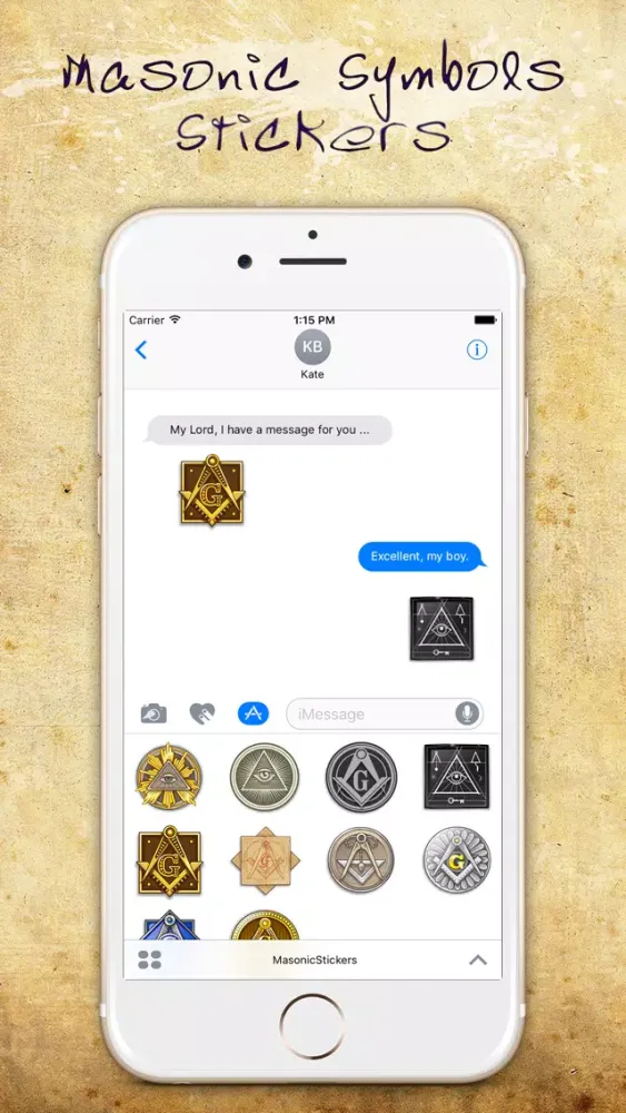 Captures d'écran de Masonic Symbols Stickers