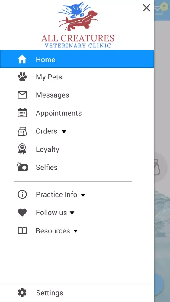 Tangkapan layar All Creatures Pet App