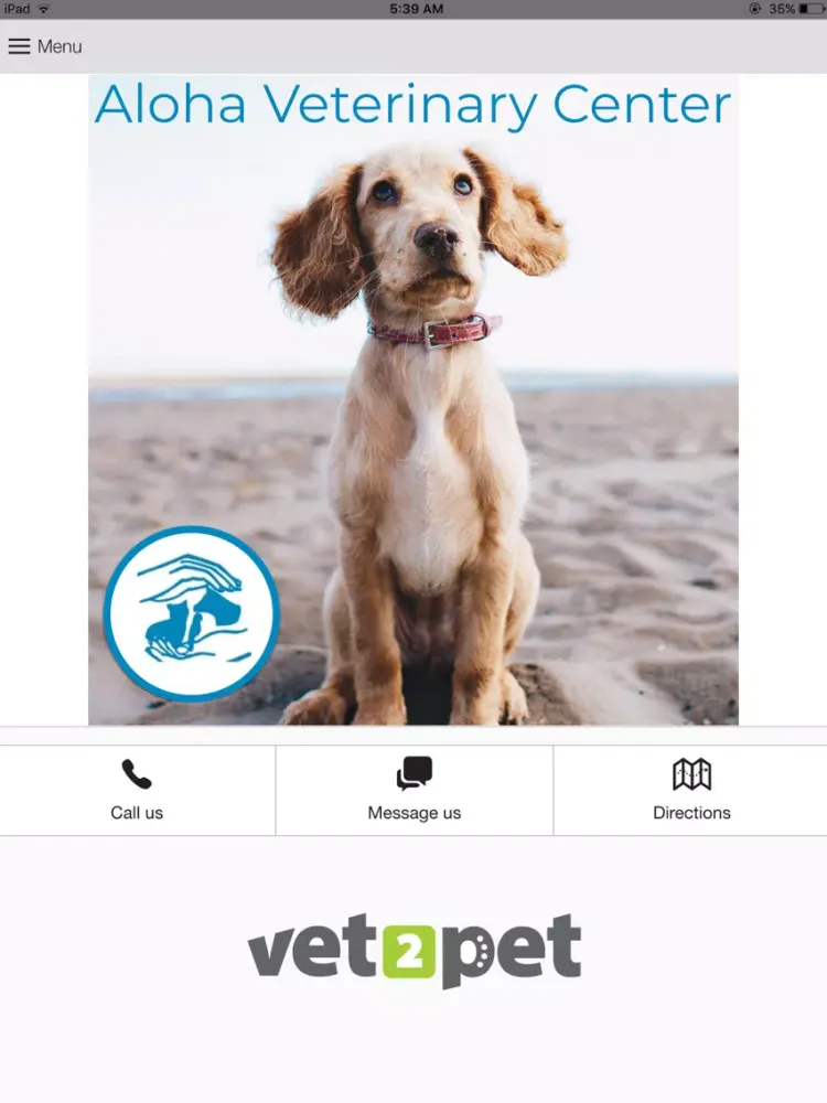 Aloha Vet Center iPad 应用截图