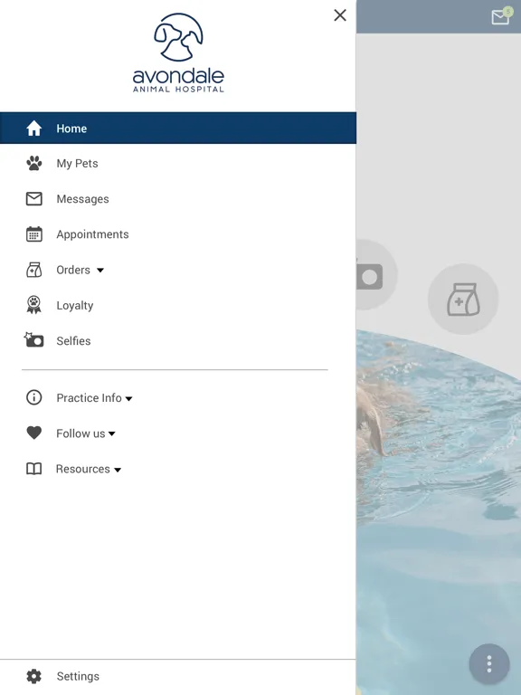 Tangkapan layar Avondale AH iPad 