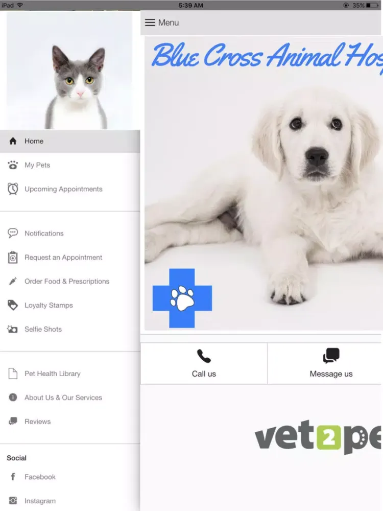 Capturas de pantalla de Blue Cross Animal Hospital iPad 