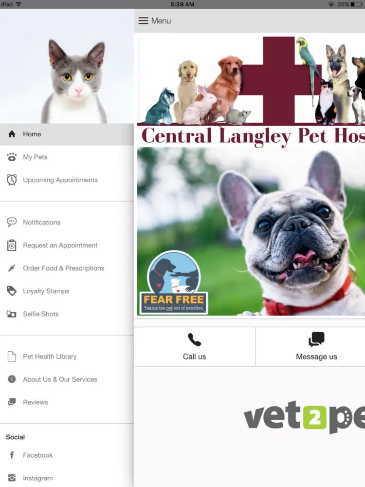 Скриншоты My Langley Vet iPad 