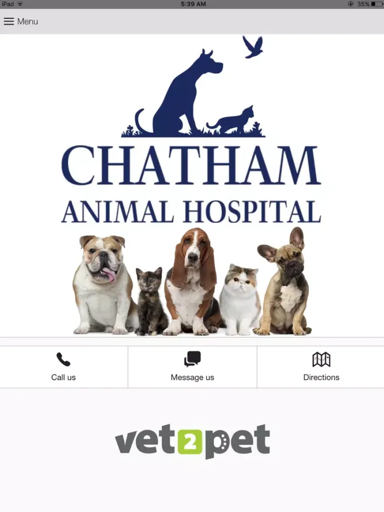 Chatham Animal Hospital iPad Screenshots