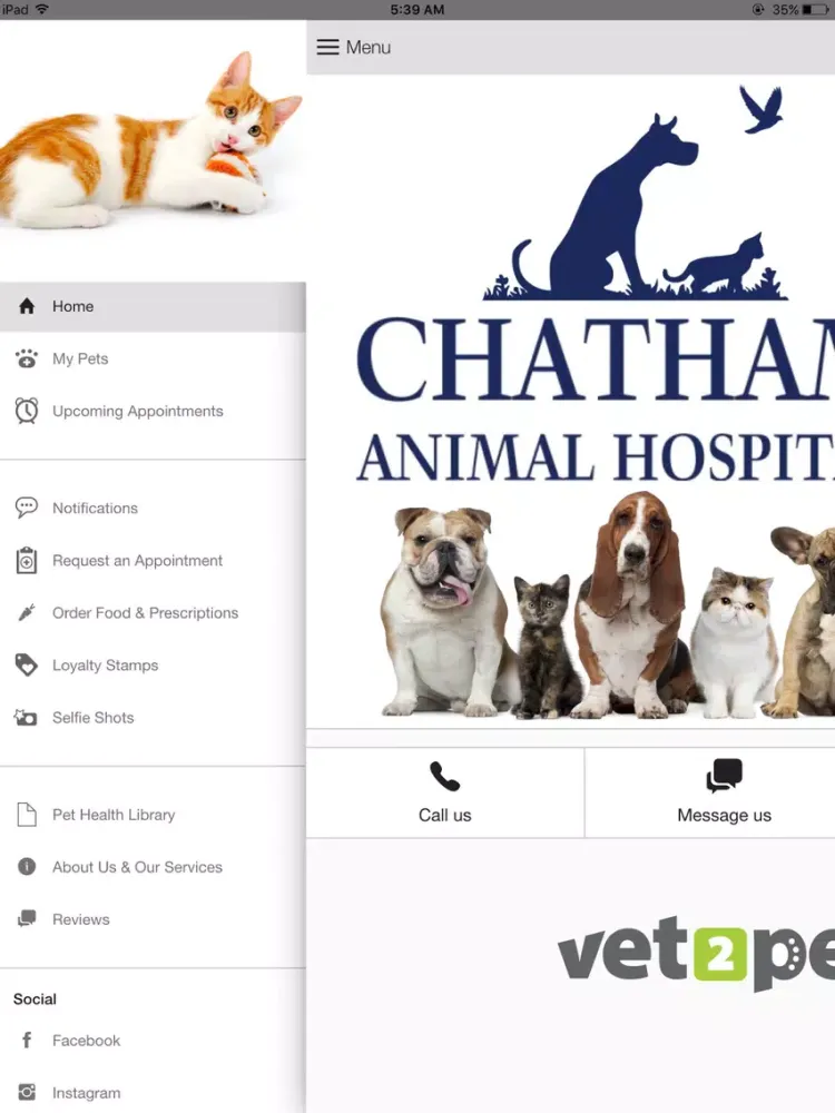 Chatham Animal Hospital iPad Screenshots
