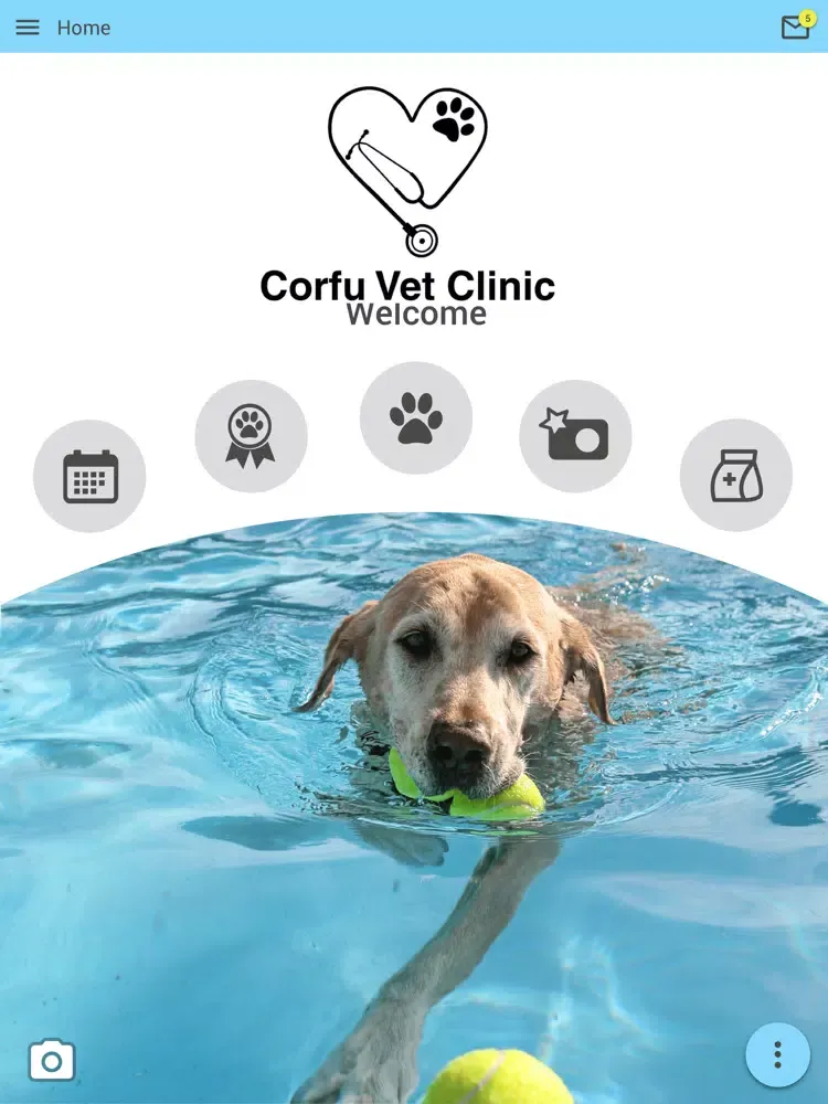 Tangkapan skrin Corfu Vet iPad 