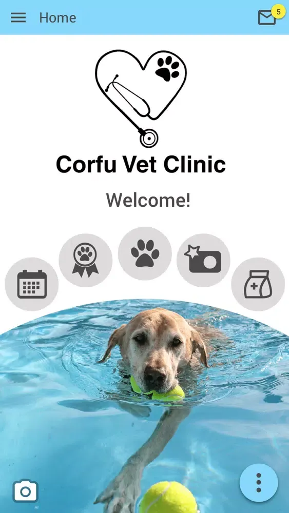 Tangkapan skrin Corfu Vet