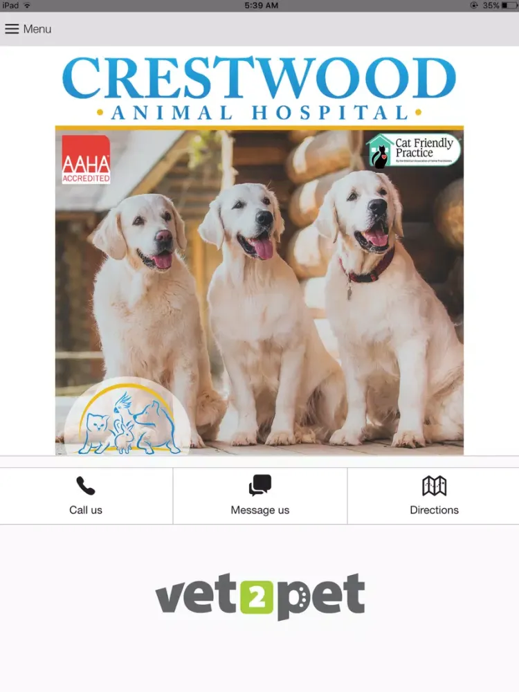 Zrzuty ekranu Crestwood Animal Hospital iPad 