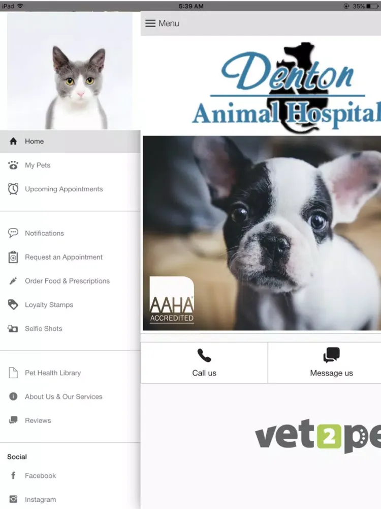 Denton Animal Hospital iPad  Screenshots