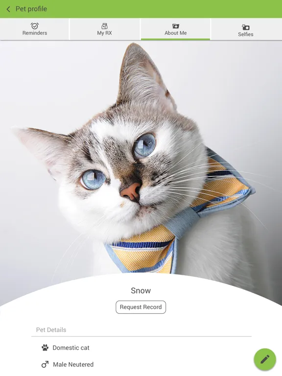 Tangkapan layar Feline Vet Med Center iPad 