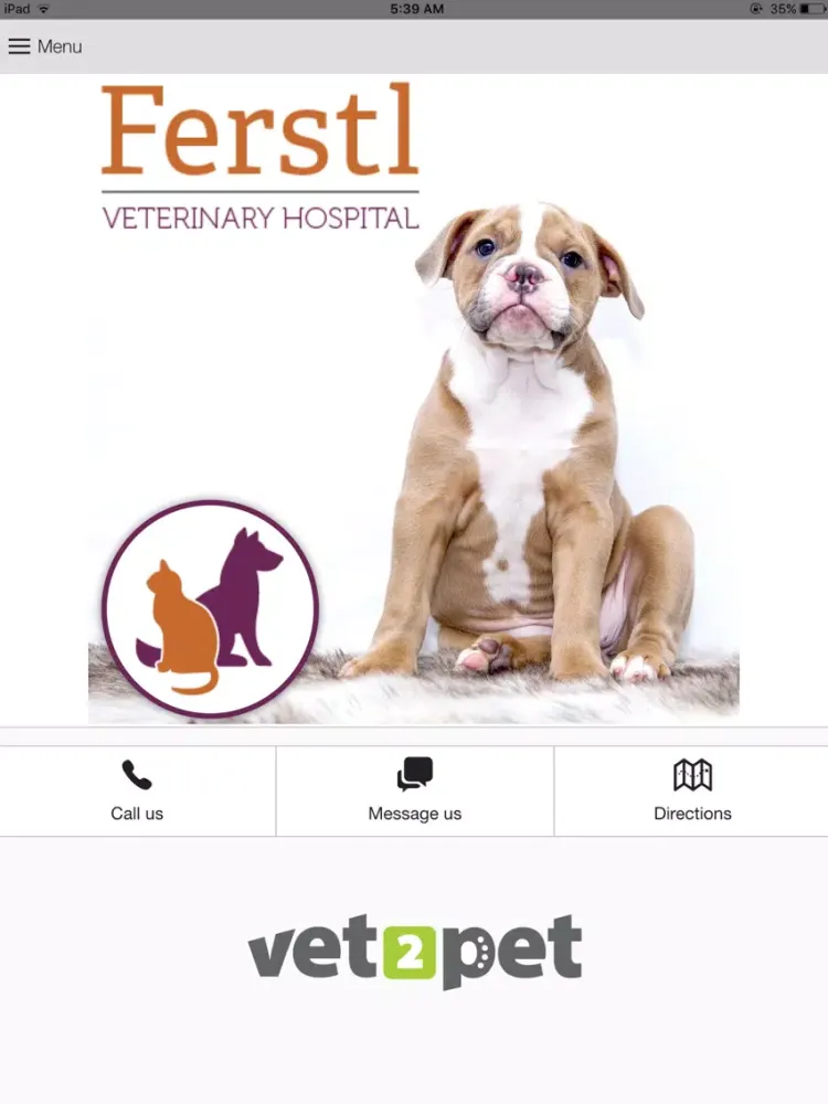 Ferstl Veterinary Hospital iPad  Screenshots