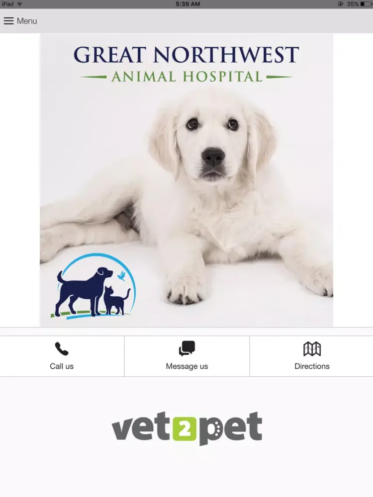 Great Northwest Animal Hosp iPad  Screenshots