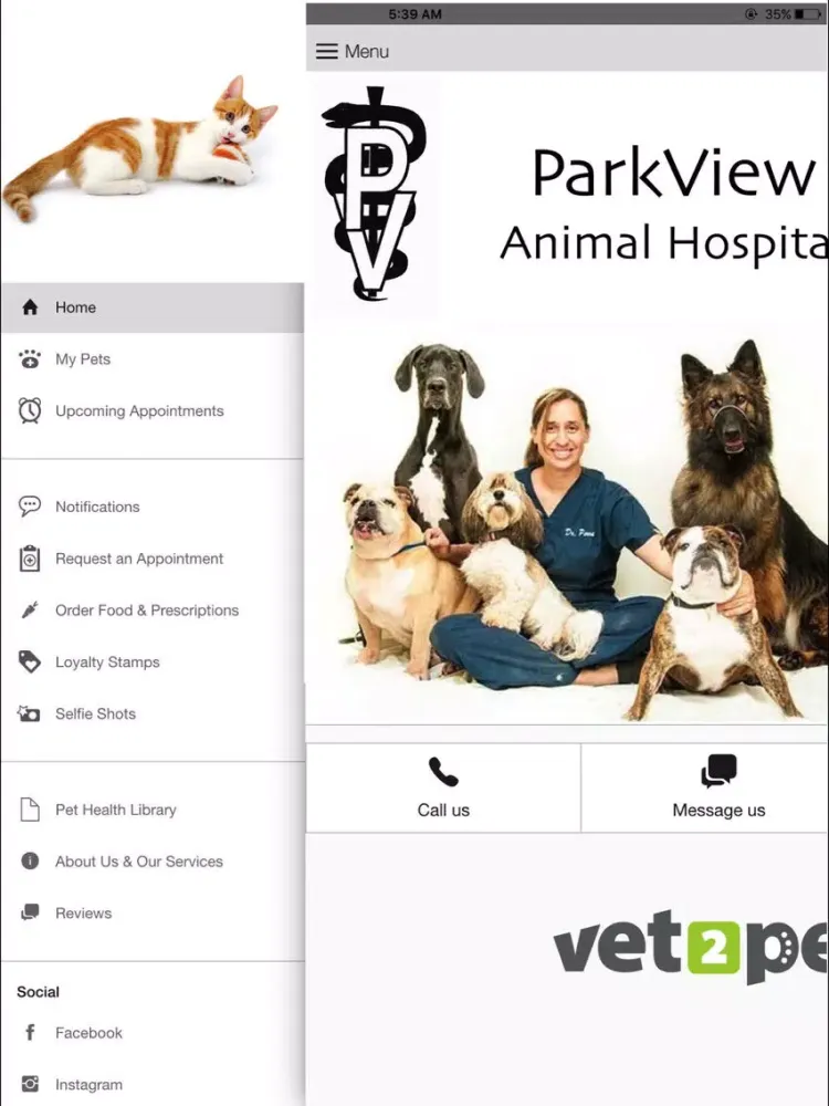 ParkView Animal Hospital iPad  سکرین شاٹس