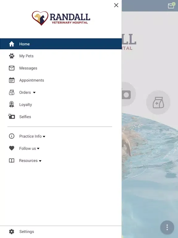Capturas de tela do Randall Veterinary Hospital iPad 