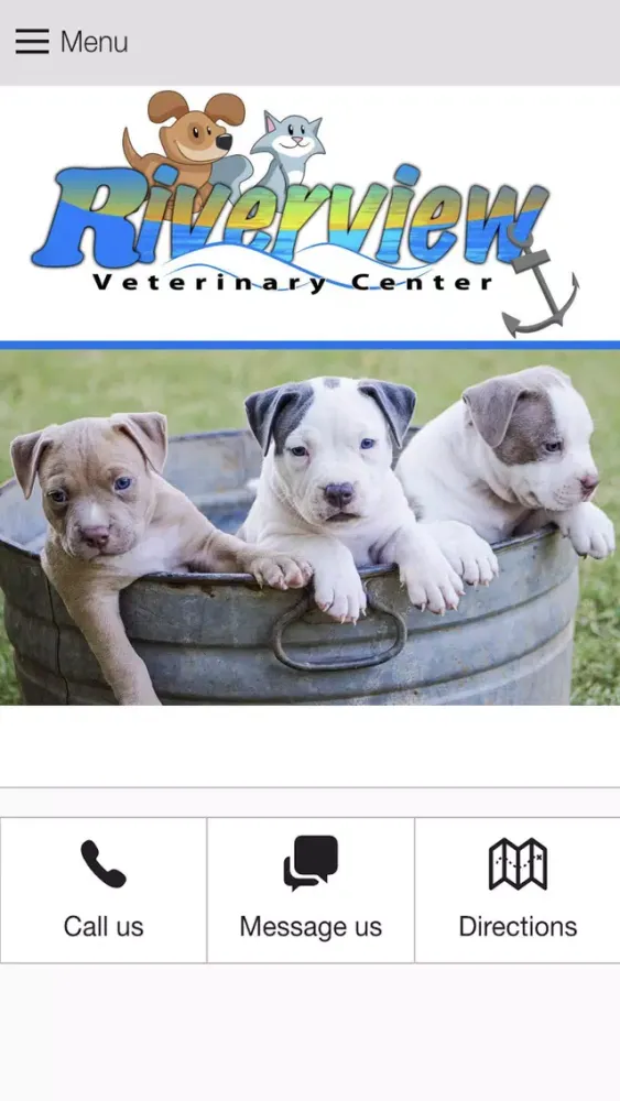 Capturas de tela do Riverview Vet Center