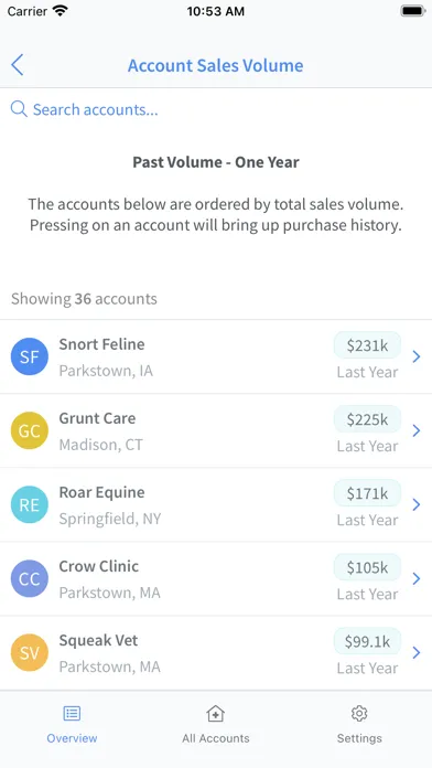 Captures d'écran de Engage - Sales Enablement