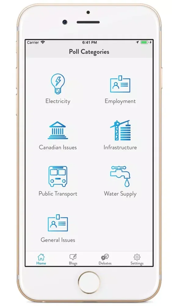 Ảnh chụp màn hình của DigitocracyApp