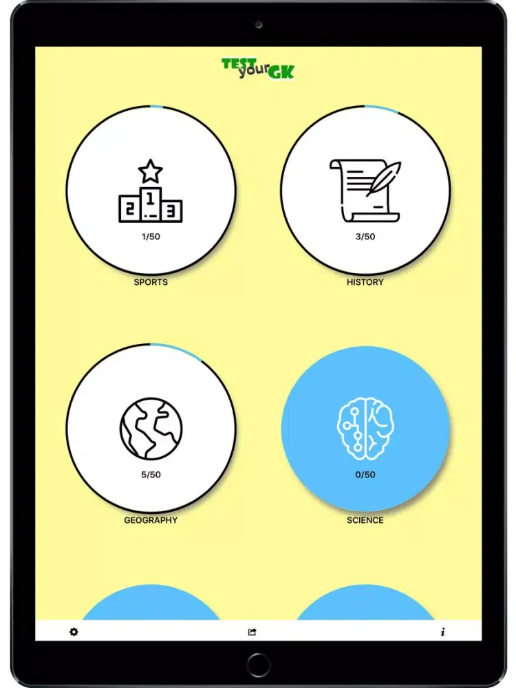 ภาพหน้าจอของ Test your GK : Quiz master iPad 