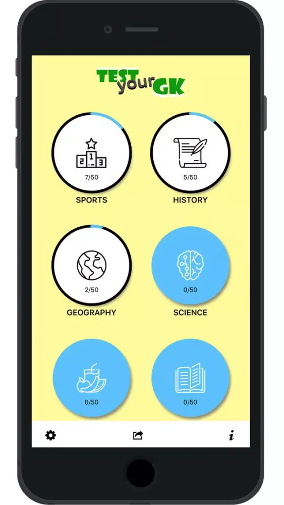 ภาพหน้าจอของ Test your GK : Quiz master