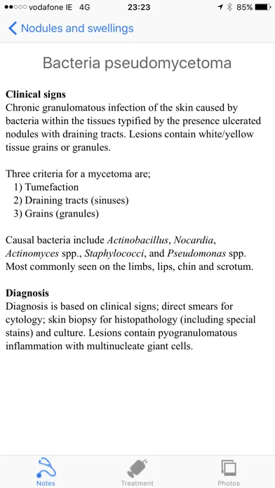 Capturas de tela do Equine Dermatology