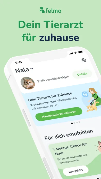 Zrzuty ekranu felmo Mobiler Tierarzt