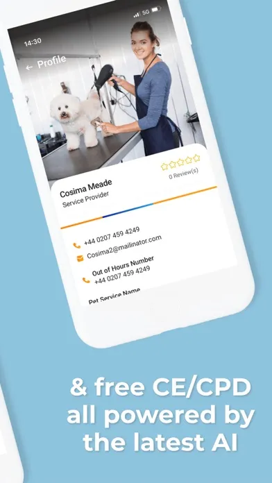 Zrzuty ekranu VETPASS FOR VET & PET SERVICES