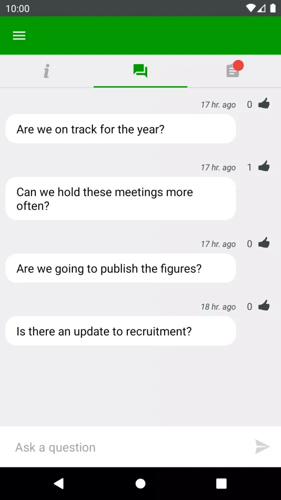 Tangkapan layar My Event Poll