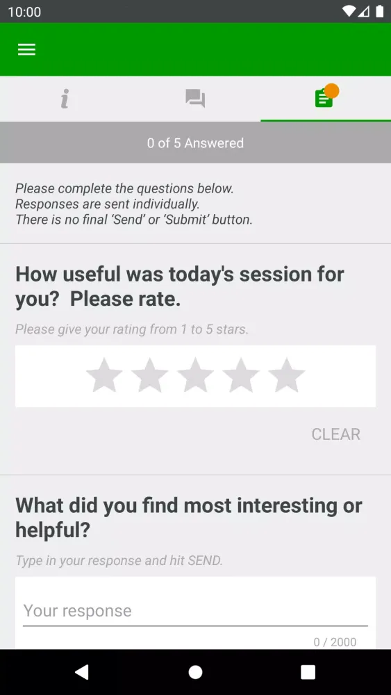 Tangkapan layar My Event Poll