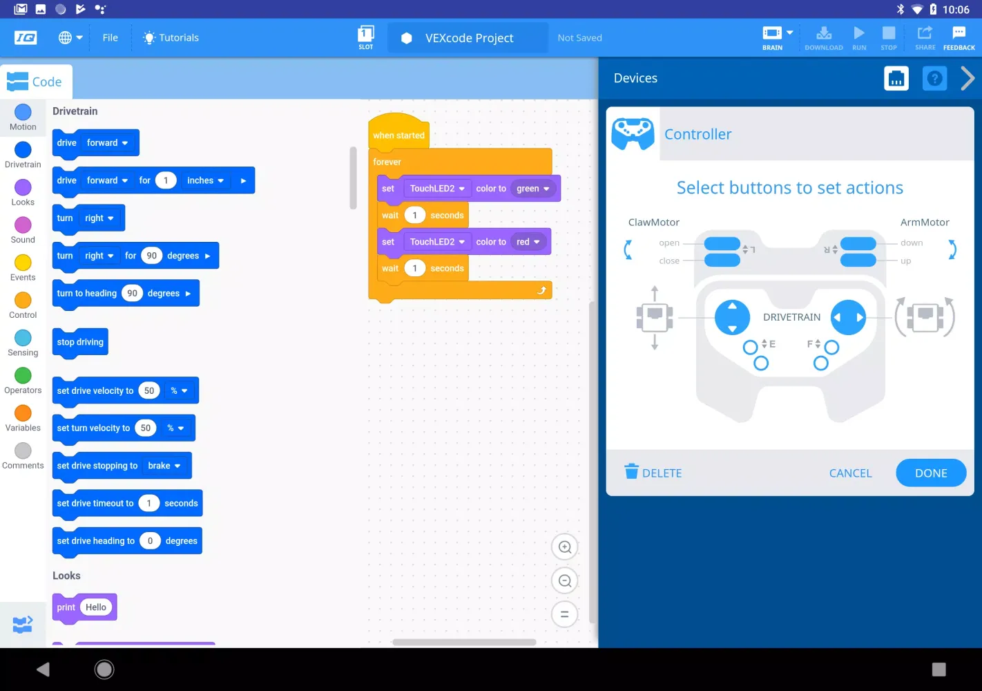 تصاویر VEXcode IQ
