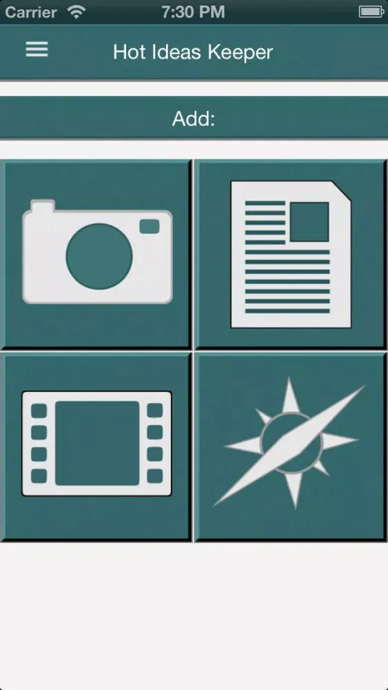 Capturas de tela do Hot Ideas Keeper Lite