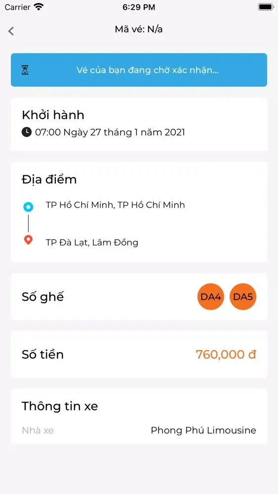Captures d'écran de Phong Phú Limousine