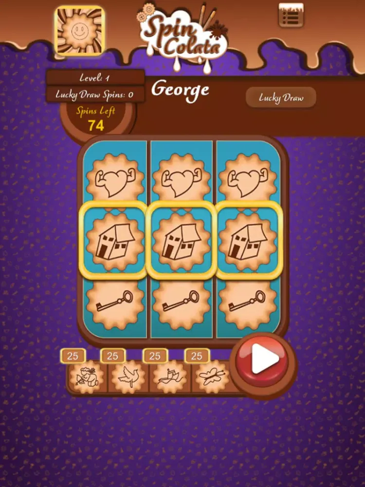 Ảnh chụp màn hình của Spincolata iPad 