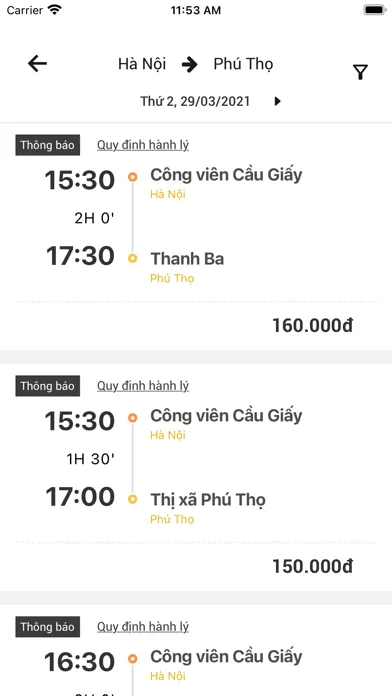 Captures d'écran de HANOI LIMO