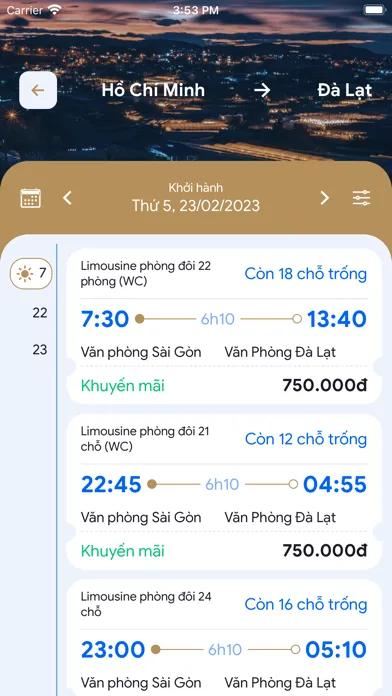 Xe Khách Long Vân Limousine應用截圖