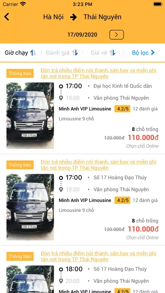 Xe Minh Anh VIP Limousine应用截图
