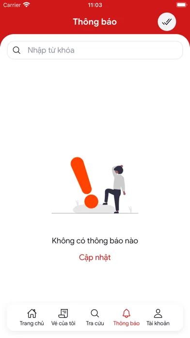Ảnh chụp màn hình của Phúc Xuyên: Đặt vé xe khách