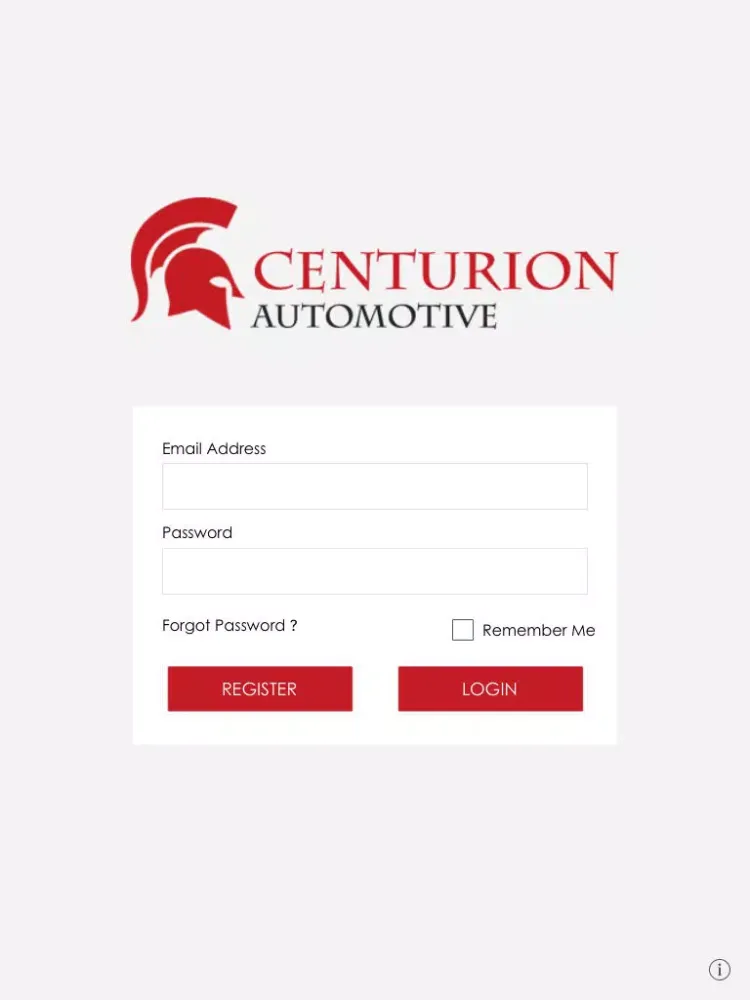 Capturas de tela do Centurion Automotive. iPad 