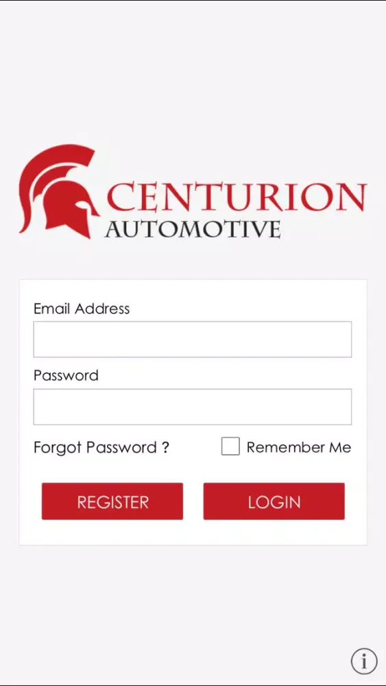 Capturas de tela do Centurion Automotive.