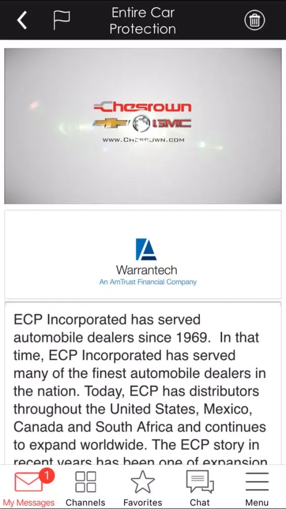 Capturas de tela do Centurion Automotive.