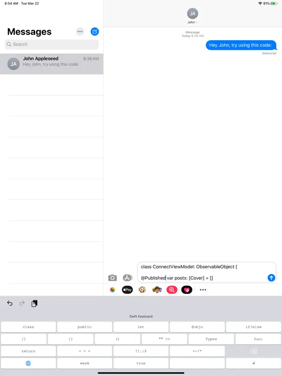 CodingKeys iPad  Screenshots