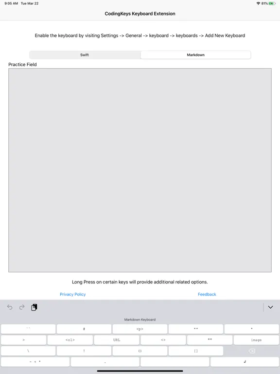 CodingKeys iPad  Screenshots