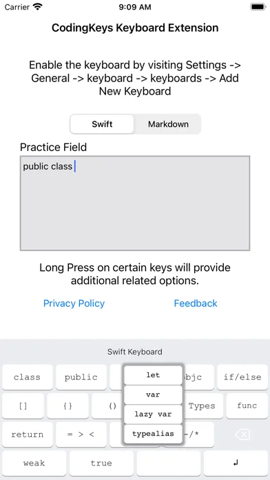 CodingKeys Screenshots